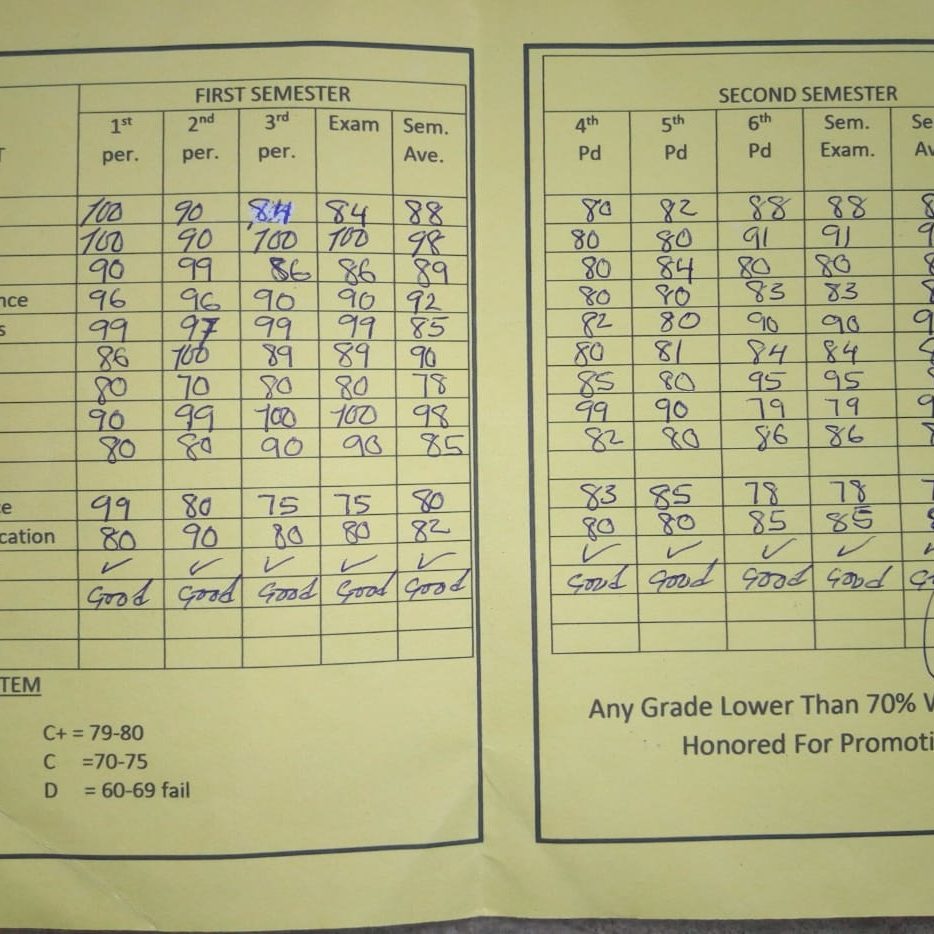Moriba School Report